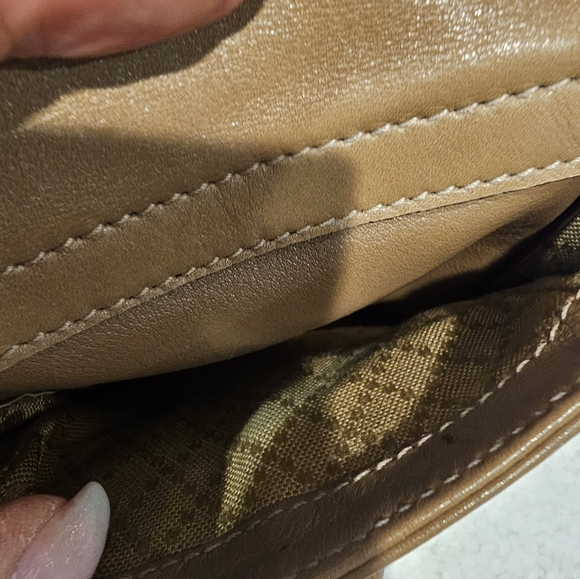 GUCCI 🔥🔥HOST PICK🔥🔥Vintage Bamboo Handle Drawstring Leather  Backpack - Picture 4 of 16